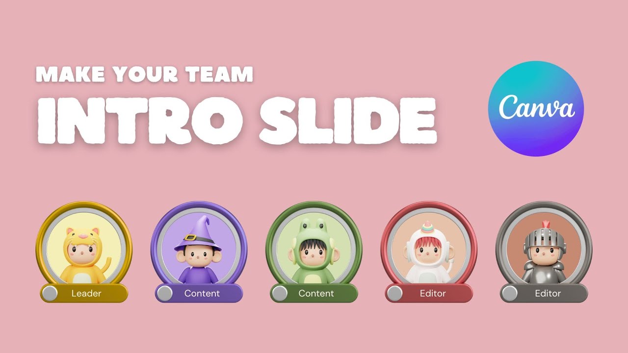 Make Your Team Intro Slide in Canva | Easy Tutorial - YouTube