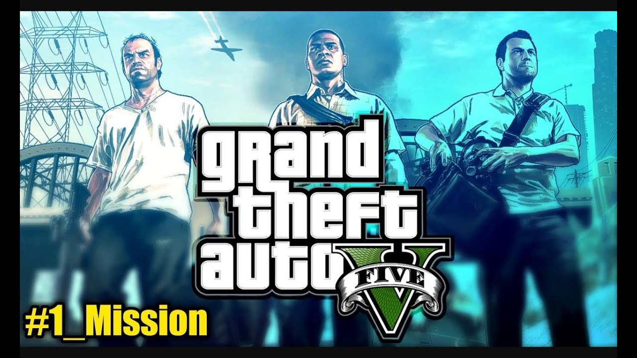 GTA V First Mission: Michael Franklin and Trevor the Bank Heist | GTA V ...