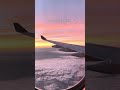 POV: When you wake up mid-flight to this view 🫶🏻 #sunset #flight #aviation