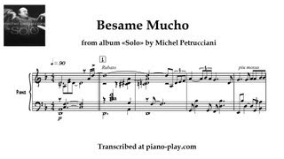 Michel Petrucciani - Besame Mucho / from album Solo Live (transcription) chords