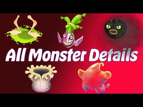 ALL Monster Details Construction. MSM ANIMATION. | My Singing Monsters | Part 8