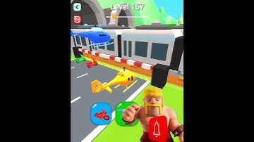 Shape-shifting Funny Race All Levels Gameplay Walkthrough Master Level #157 BeamNG.drive #Shorts