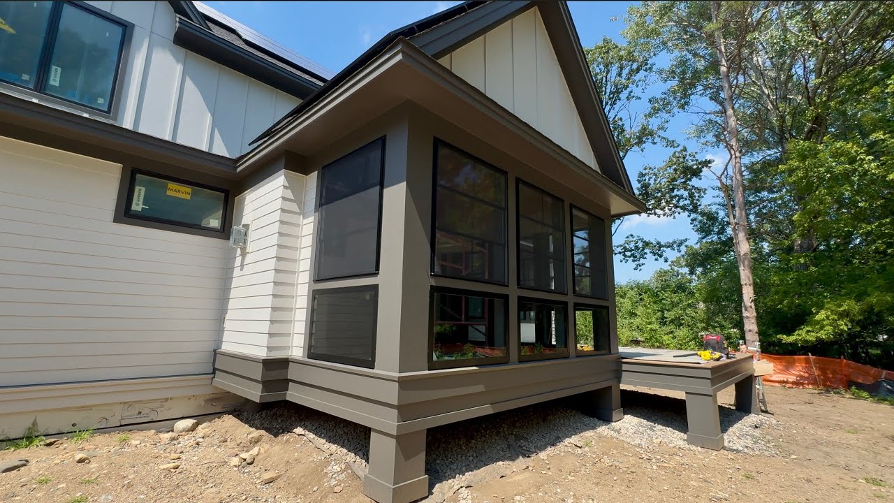 New Home Transformation With Xtend Porch Windows - YouTube