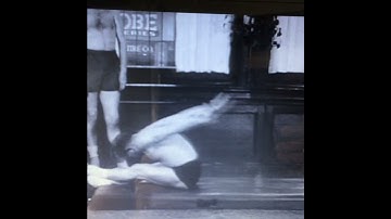 Joseph Pilates performing the original Boomerang - pilates exercise. (Video A)