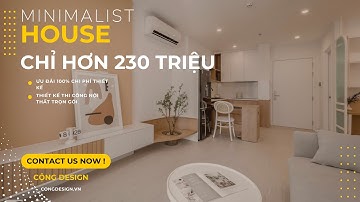Review Thiết Kế Nội Thất Chung Cư 51m2 Phong Cách Japandi TINH TẾ tại Vinhomes Grand Park| 239 Triệu