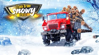 Truck Driver: Snowy Roads - [ Realistic OffRoad Simulator ] screenshot 4