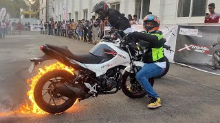 HERO XTREME 160R Stunt Show RNSIT-MBA BANGALORE.