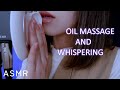 ASMR 耳元で囁きながら耳たぶと耳介のオイルマッサージ・タッピング | Japanese Whispering