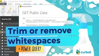 Trim/ remove spaces in a text column Power Query - Power BI Tips & Tricks #29