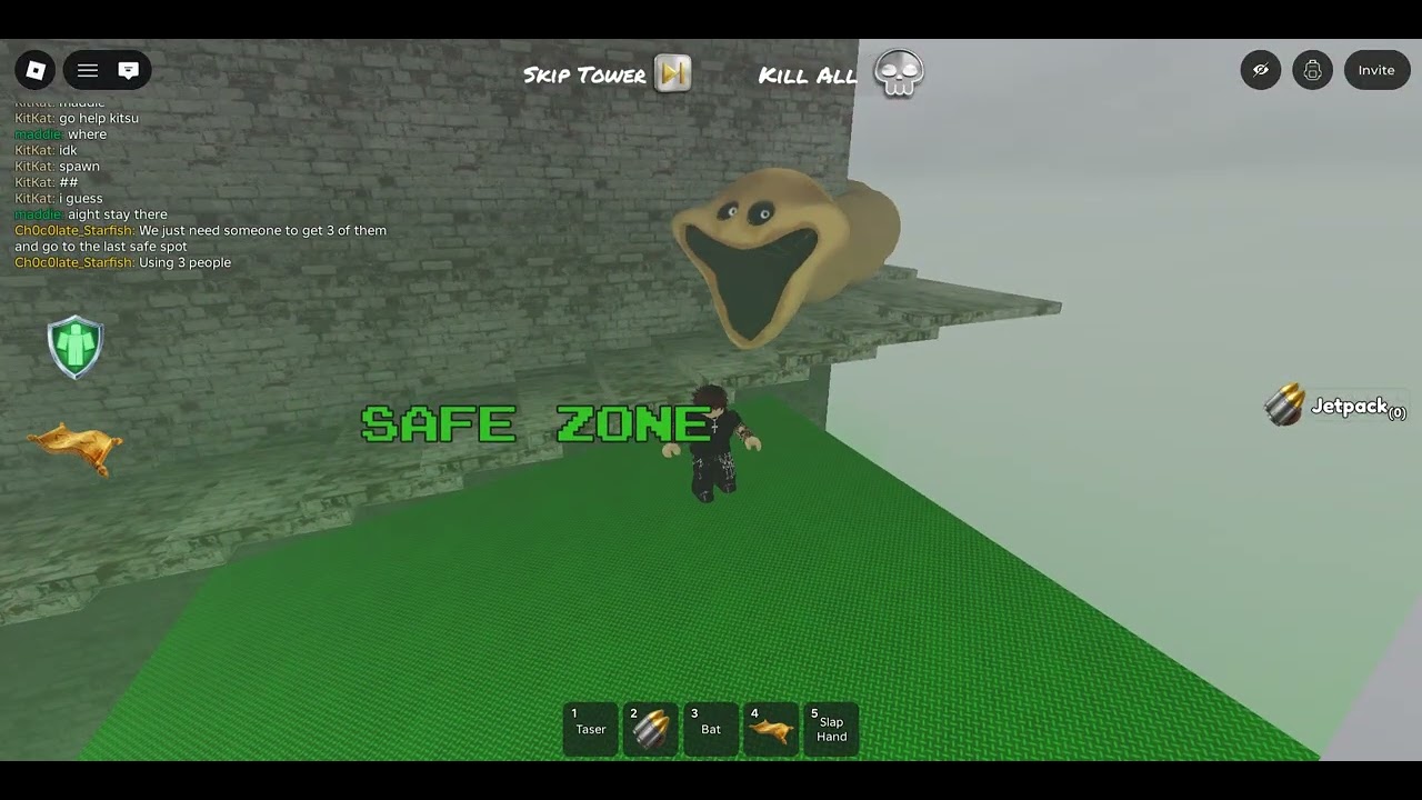 playing climb scary worm tower