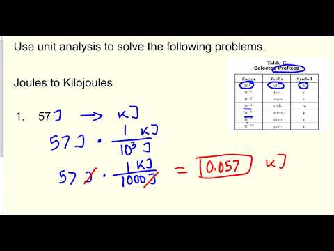 Measurement Lesson-1: Conversion factors kJ to J & J to kJ