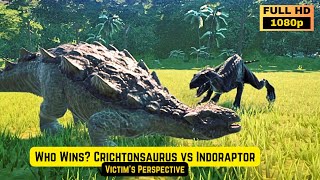 Who wins? Crichtonsaurus vs Indoraptor! | Jurassic World Evolution