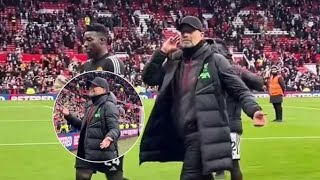 😂 Klopp not knowing why Man United fans are celebrating so hard a draw againts us