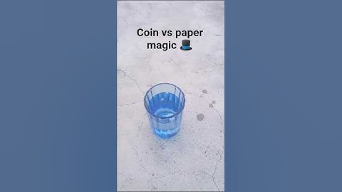 Coin vs paper magic 🎩 simple science experiments #experiment #shorts