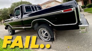 Driving This 1978 F100 On Dry Rotted Tires