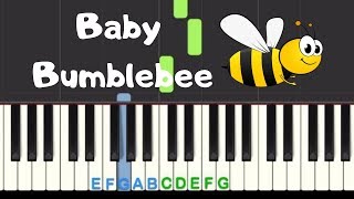 Baby Bumblebee: Easy Piano Tutorial with free sheet music