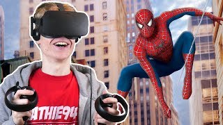 SPIDER-MAN SIMULATOR IN VIRTUAL REALITY! | Spider-Man: Homecoming VR (Oculus Touch Gameplay)