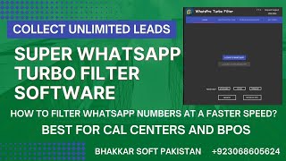 WhatsPro Turbo Filter DEMO |WhatsApp Super Filter | How To Filter WhatsApp Numbers | #TurboFilter screenshot 3