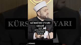 Hali̇l Konakçi Hocaya Kürsüde Uyari Geldi̇