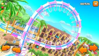 MAINAN ANAK | GAME ANAK BALAPAN DI WATER PARK WATER BOOM KOLAM RENANG | UPHILL RUSH ❤️ screenshot 5