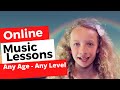 Online lessons in guitar singing and bass for beginners to intermediate