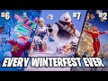 I Ranked Every Winterfest In Fortnite HISTORY From BEST to WORST (Chapter 1-6)