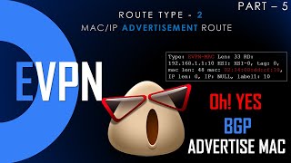 What is EVPN | How BGP advertise MAC/IP | EVPN Route type 2 | EVPN VxLAN screenshot 2