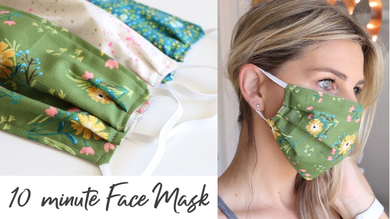 How to make a homemade face mask, with or without sewing