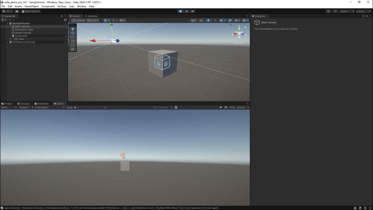 Unity ecs 1 0 demo of unity ecs 1 0 rotating cube youtube