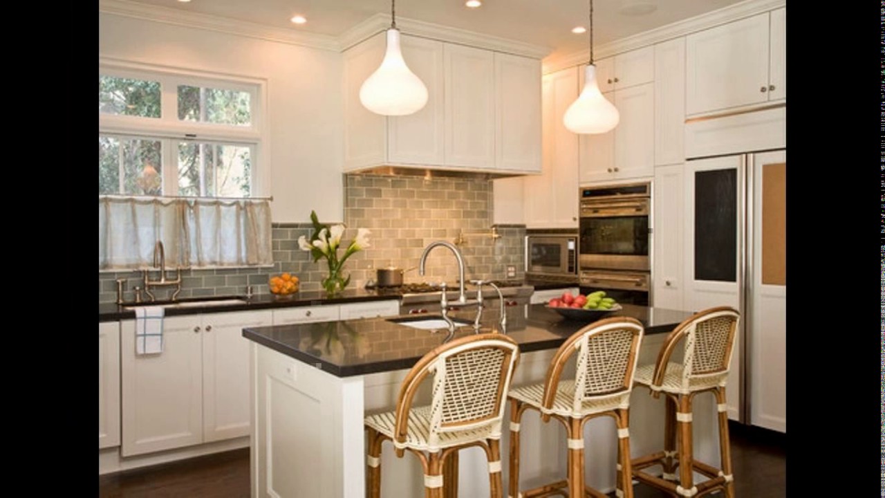 Kitchen Designs White Cabinets Black Countertops Youtube