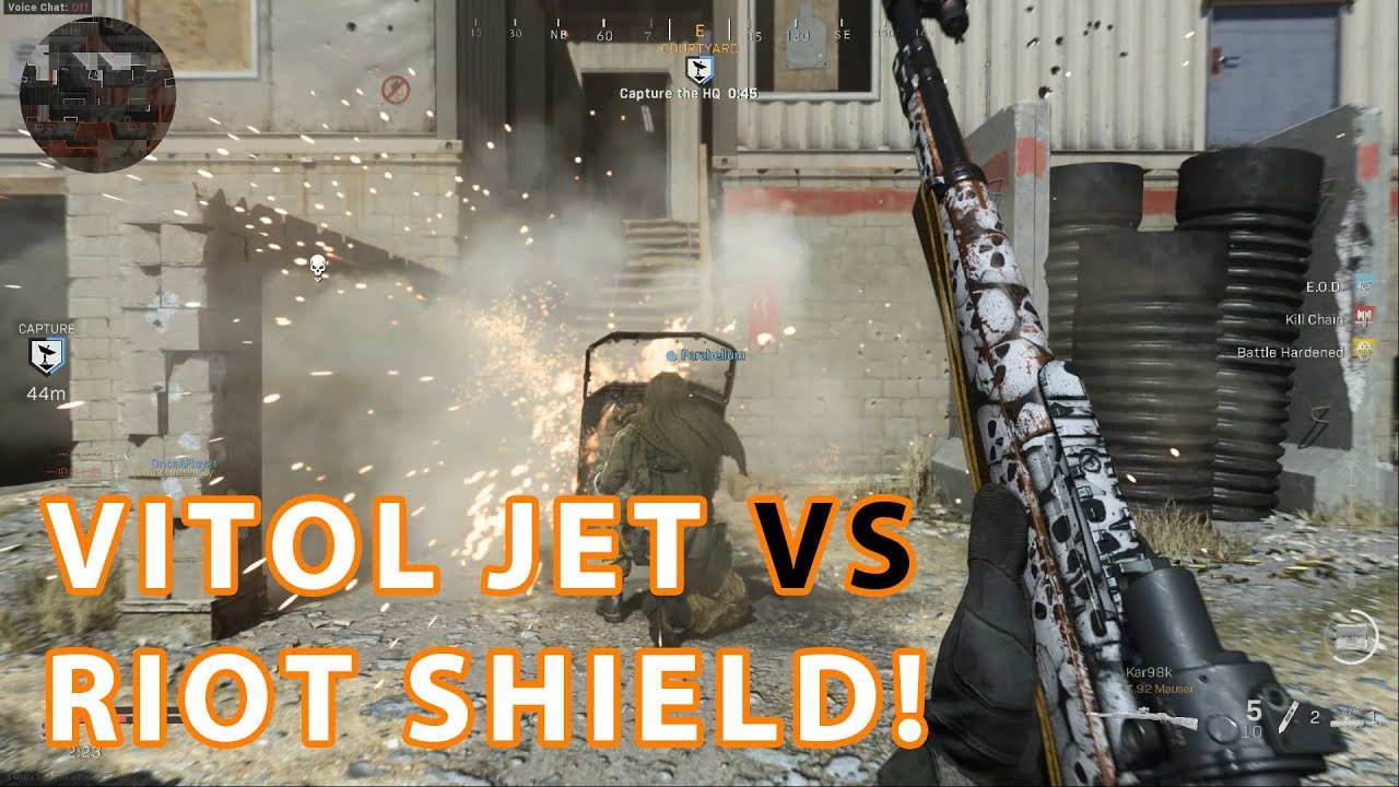 RIOT SHIELD CAN TANK VITOL JET!!! | COD - MODERN WARFARE |