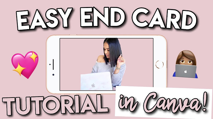 HOW TO MAKE A YOUTUBE END CARD IN CANVA | 5 minute tutorial!