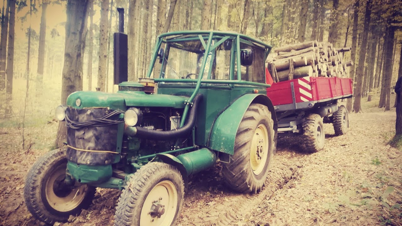 Zetor 50 Super + vlek 7t a 10,5m Habru, Dubu ( Jízda z kopce #4.0)