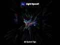 How to Create Light Speed Effect in After Effects | AE Quick Tips 27