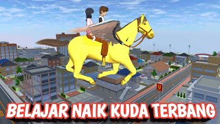 Yuta Mio Belajar Cara Naik Kuda Terbang Di Sakura School Simulator