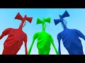 NEW COLORED SIREN HEADS!! Garry's Mod [Colorful Siren Head Red Green Blue Trevor Henderson] Gameplay