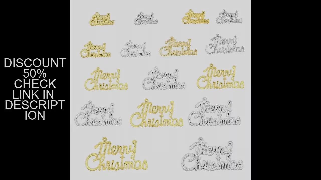 1/10Pcs Christmas Decoration Plastic Merry Christmas Pendant Hanging English Letter Pendant Xmas Tre