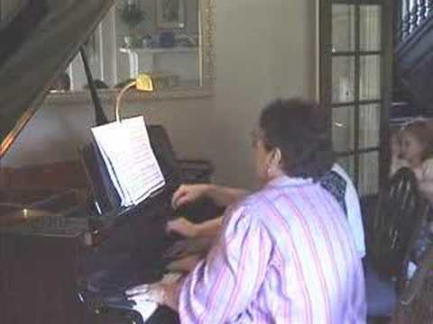 Trio - Nancy, Chris, Sharon play 6 hands one piano The Stars and stripes Forever by Sousa