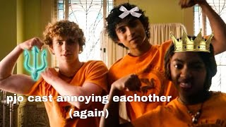 Percy Jackson Cast Annoying Eachother For 4 Minutes Straight Part 3