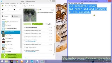 Use SKYPE using Proxy Settings