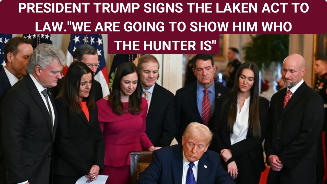 President Donald Trump signs the Laken Riley Act into law. - YouTube