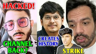 CarryMinati Channel HACKED *NEW UPDATES*- CarryIsLive | Mortal Creates History, Flying Beast,Mythpat