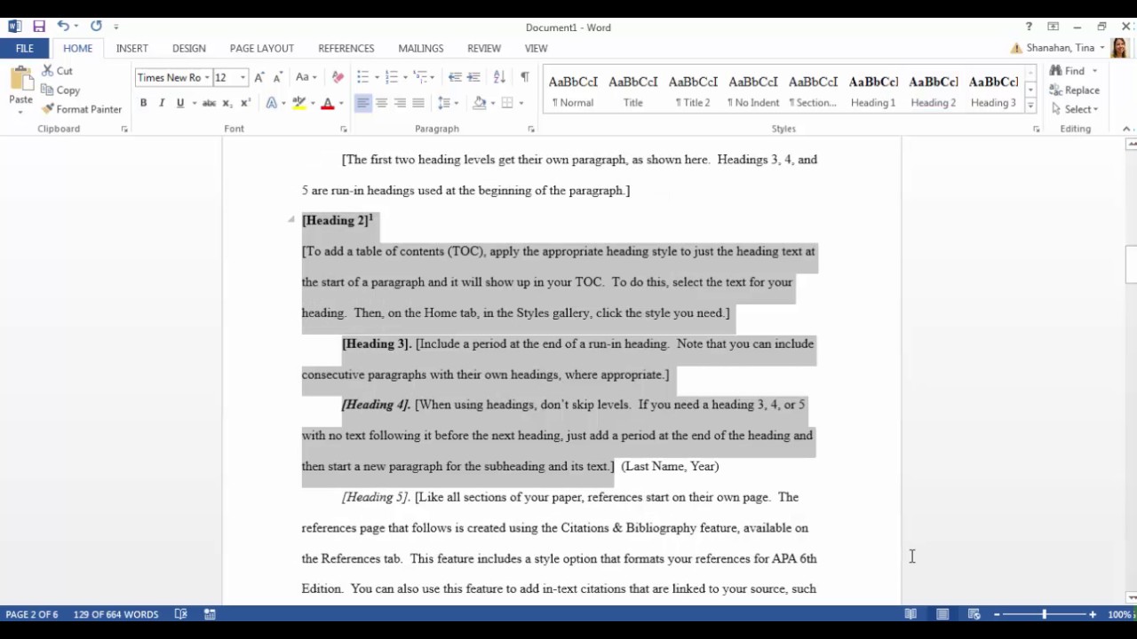 APA template in Microsoft Word 24