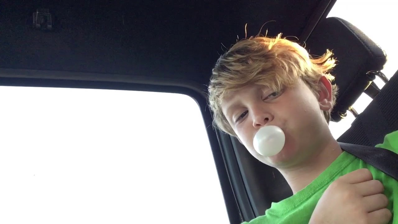 Blowing bubbles with the gum YouTube