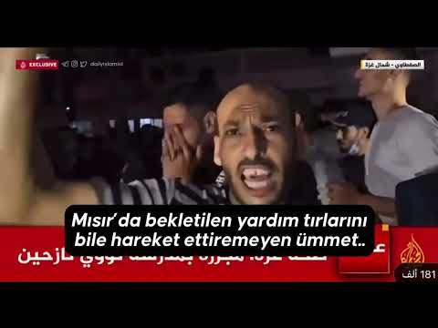 Gazzeliler haykırıyor; “İslam ümmeti nerede?”