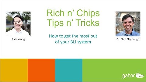 Rich n Chip’s Tips and Tricks for Best Quantitation and Kinetics Performance on a BLI system