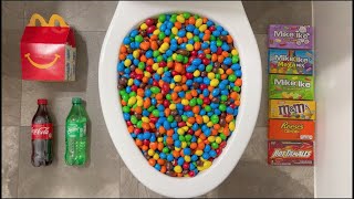 M&M's, McDonald's, Skittles and Pepsi in the Hole with Orbeez, Popular Sodas & Mentos
