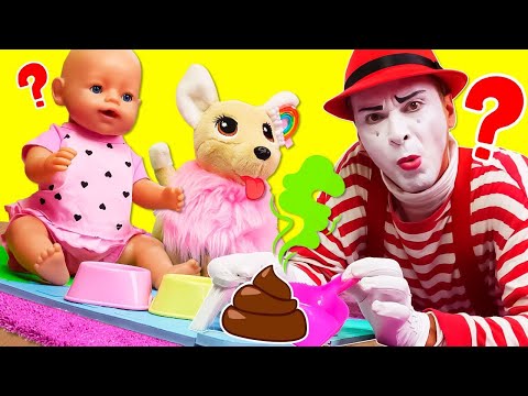 Кукла БЕБИ БОН приютила собачку Чичилав! Весёлые игры для девочек Дочки Матери с Baby Born