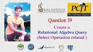 DBMS Question 39 | Relational Algebra Query using Select Operation