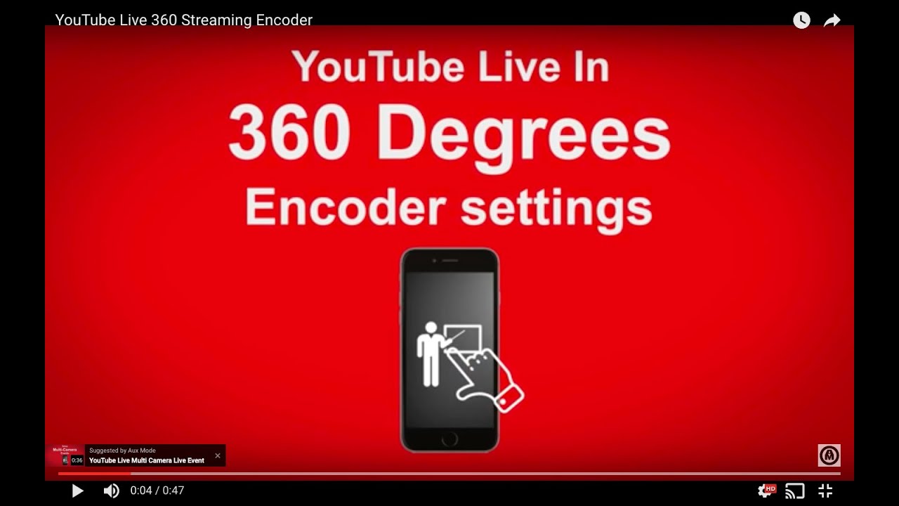 YouTube Live 360 Streaming Encoder - YouTube